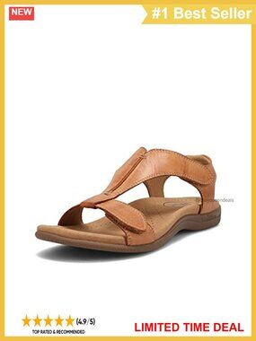 Taos The Show Leather Slide Sandal with Arch Support and Adjustable Fit